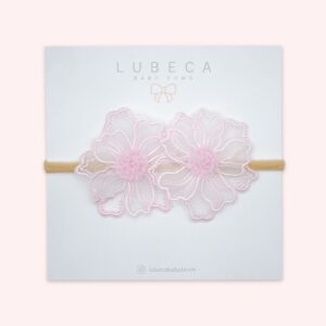 Dúo de flores de organza