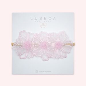 Trío flores organza