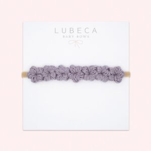 BANDITA DE 7 MINI FLORES COLOR PURPPLE