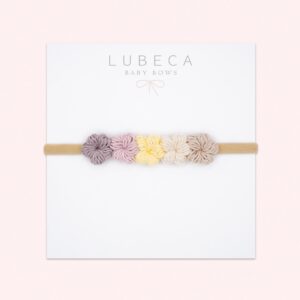 Guirnalda de 5 mini flores multicolor