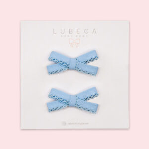 DUO BOWS LISTON ESPAÑOL AZUL CIELO